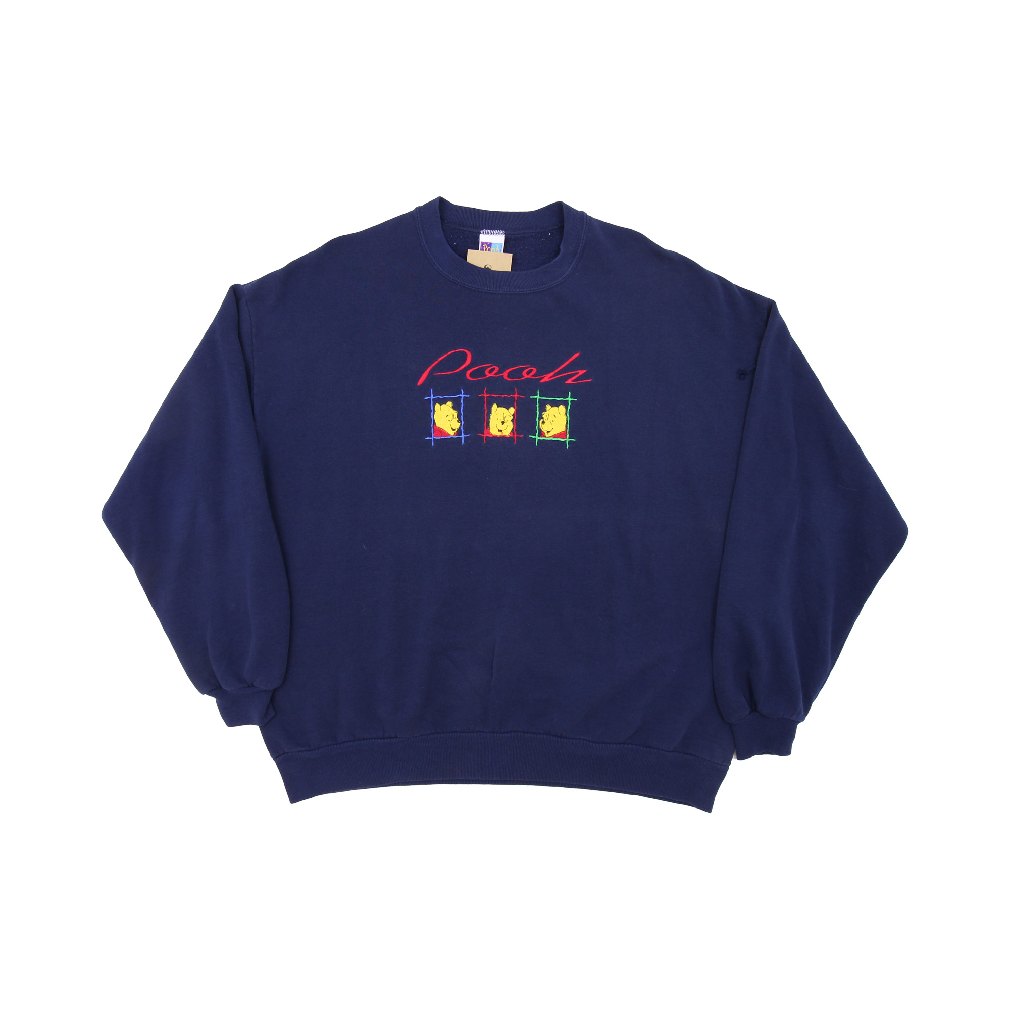 Disney Pooh Embroidered Logo Sweatshirt -  L/XL