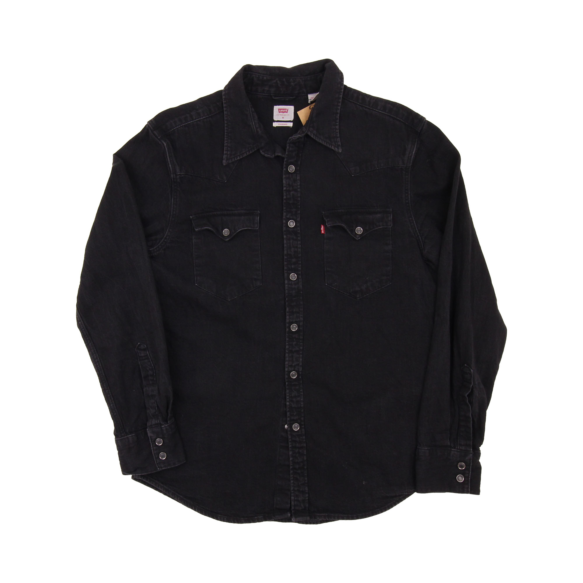 Levi's Long Sleeve Shirt Black - M 
