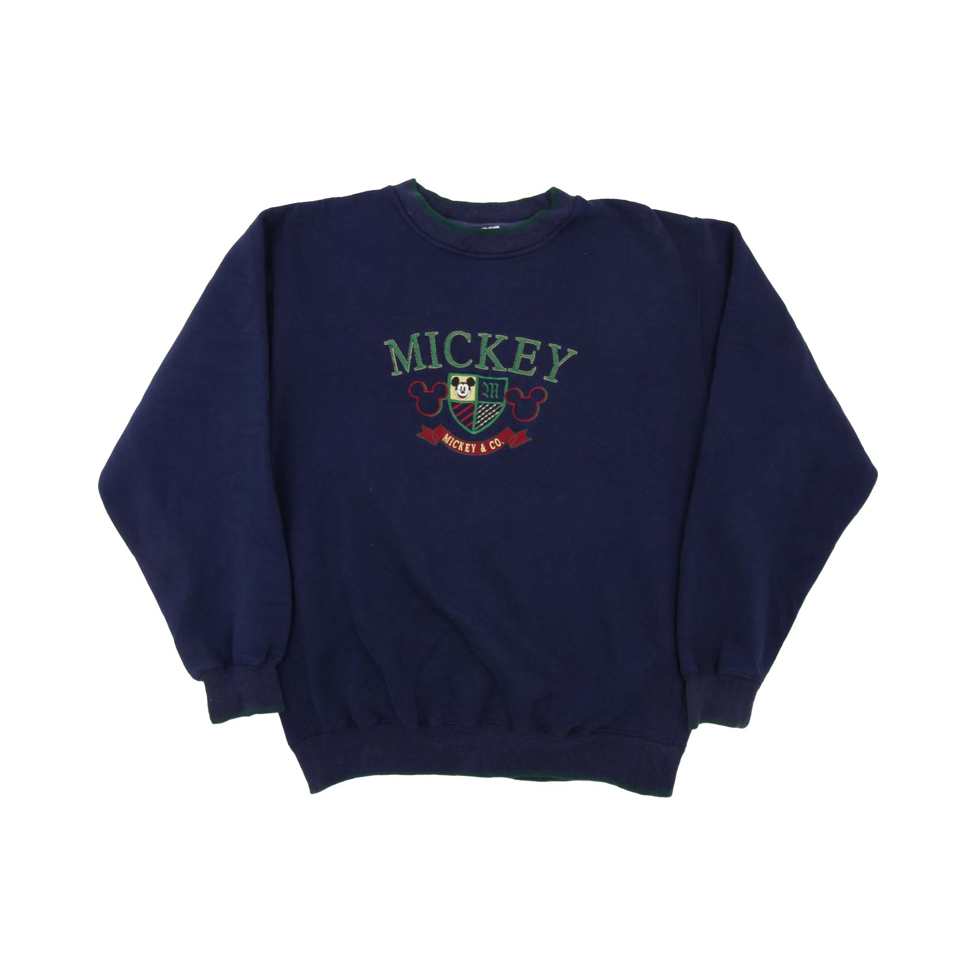 Disney Mickey Mouse Embroidered Logo Sweatshirt - M/L