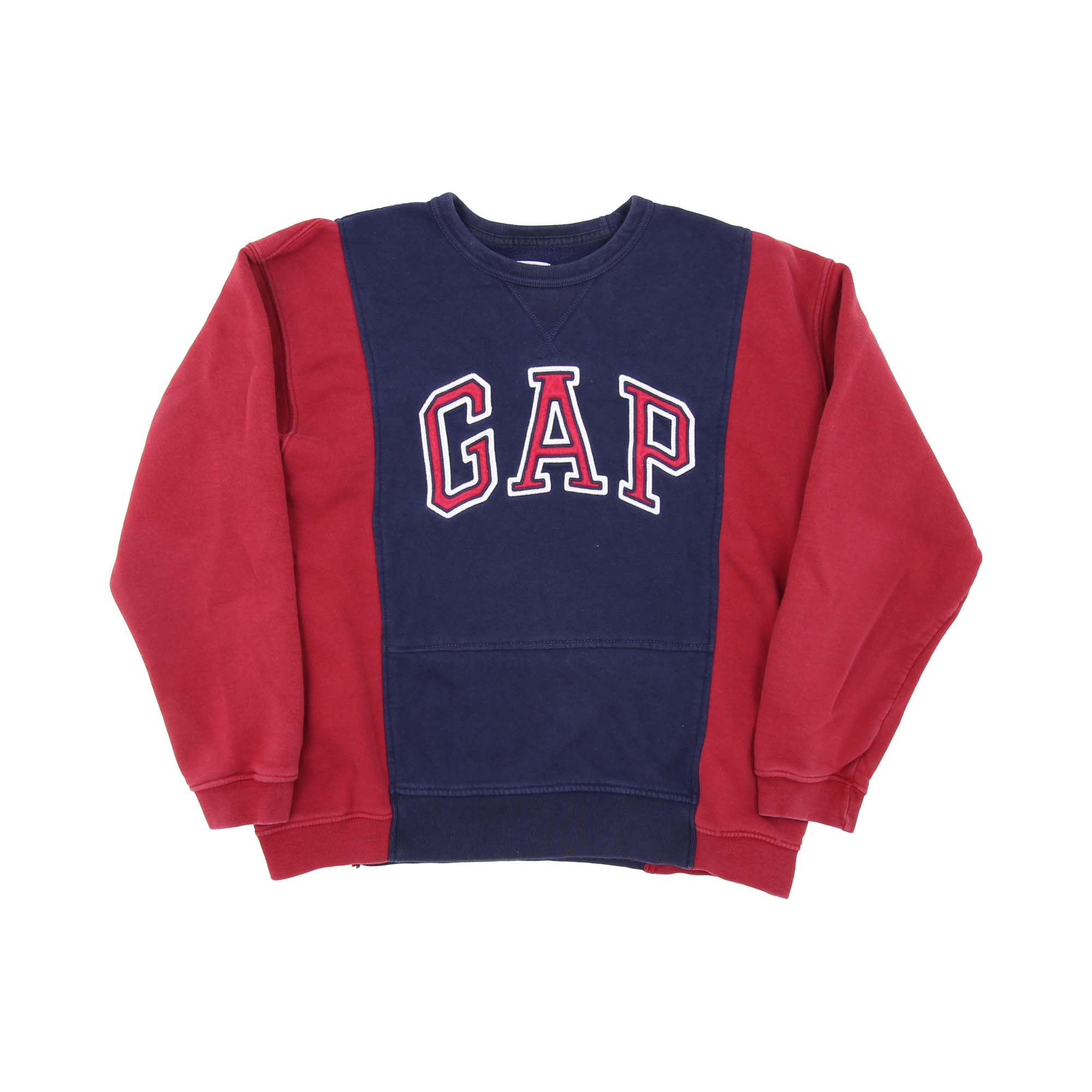 gap red and blue sweatshirt