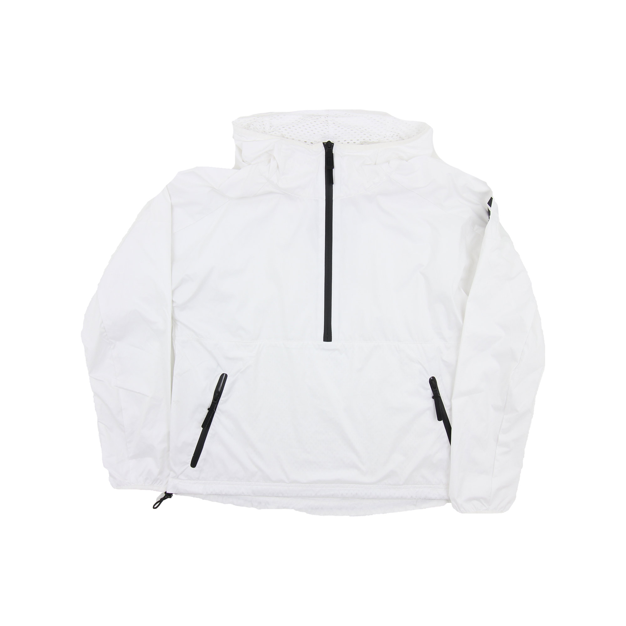 Adidas Half Zip White Rainjacket - S